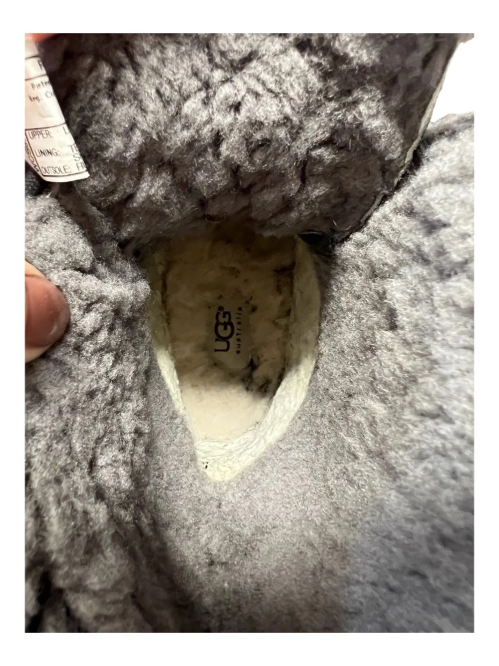 UGG Adirondack II Black & Gray Waterproof Sheepskin Boots | Size 10